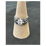 Size 12 ring with multiple little gems and one