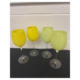 Italian butter yellow and frosted green satin