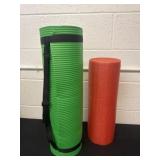 Yoga mat and roller