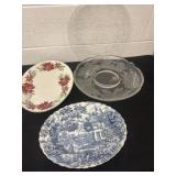 4 glass and ceramic plates