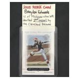 2005 Rookie Card Braylon Edwards U of Michigan
