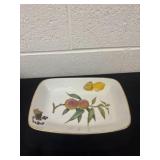 Royal Worcester Evesham Gold rectangular baking