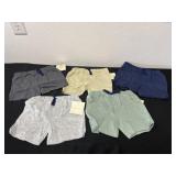 five new pairs of attitude, baby size 18 M shorts