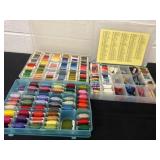 3 container of embroidery thread