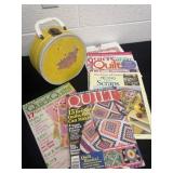 Quilting magazines with case