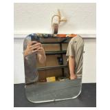 16x12 Wood Hang Mirror