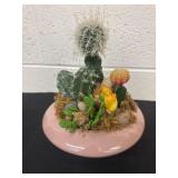 10ï¿½ planter with fake cactus