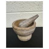 3ï¿½ marble mortar and pestle