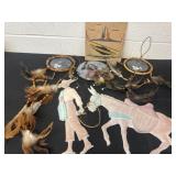 Group of native America items dream catchers