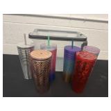 Tote with star bucks cups