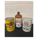 Pennzoil and Philippe 66 motor van and linseed