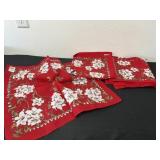 New Group of Floral Red Bandanas