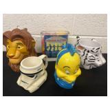 Disney kids cups and cookie cutters