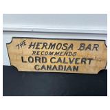 12x30 Wood Hermosa Bar Canadian Sign