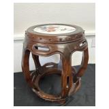 18x12 Wooden Decorative Barrel Look Side table