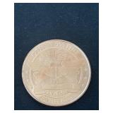 Liberty copper coin