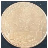 Liberty copper coin