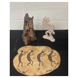 Southwestern-style wall plaque featuring
