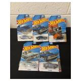 Five new hot wheels