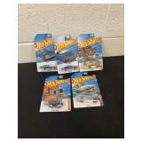Five new hot wheels