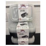 New 3 packs of 10 2 section meal prep containers