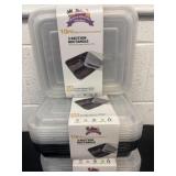 New 3 packs of 10 3 section meal prep containers