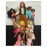 Group of Barbieï¿½s with a doll