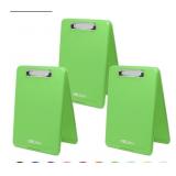 3 pack of green clip boards
