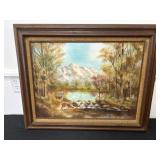 Wood Framed Signed Wilderness Artwork, See All