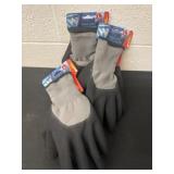 3 pairs of new large gloves