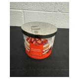Strawberry sponge cake candle