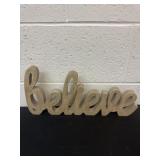 15ï¿½ wood believe  sign