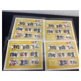 4 vintage Grenada baseball stamp sheets featuring
