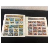 Classic American aircraft and trains 2 stamp