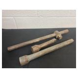 vintage heavy-duty steel socket extensions,