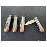 4 1ï¿½ bullet shaped pocket knife