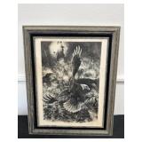 27x22 Vintage Timberline Bald Eagle Framed resin?