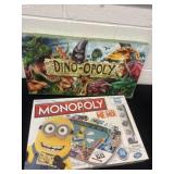 Dino opoly and monopoly minions