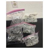 Bag of post t wire fasteners roofing nails misc
