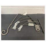3 metal wall plant hooks