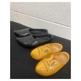 2 pairs of clogs