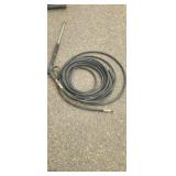 Pressure washer hose. With gun