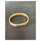 vintage-style hinged bangle bracelet