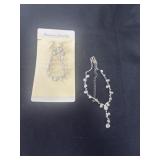 A set of bracelets and earrings