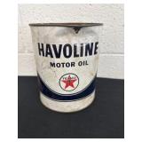 Vintage 8'x7' havoline motor oil can