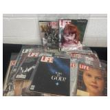 Giant group of vintage life magazines