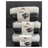 3 new 10pack each 3 section meal prep container