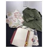 Group of curtains and pillow cases