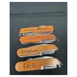 John Stephen and Cecil bwcaw state knifes