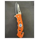 New Orange Medic Rescue Pocket Knife
